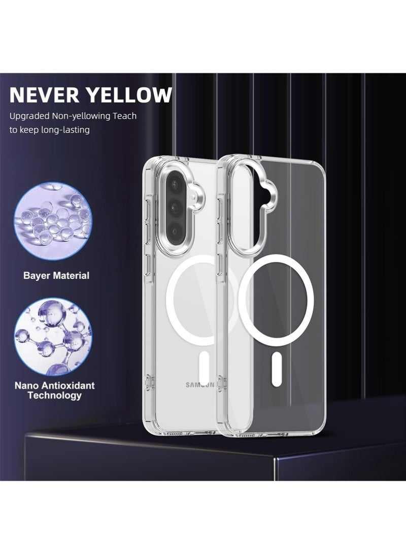 Nova future 1+1 Samsung Galaxy A56/A36 Protective Kit, includes a phone case [compatible with MagSafe wireless charging, anti-yellowing, transparent] + privacy screen protector [28° privacy angle, 9H hardness, scratch-resistant, bubble-free]. - Image 2